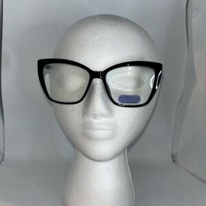 Amommoma Blue light protection +1.0 reading glassses black NWT